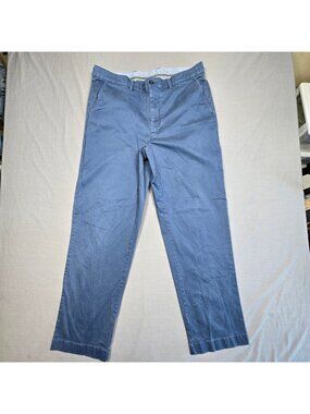 L.L.Bean 36W 32L Mens Natural Fit Pants Blue Cotton